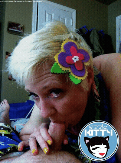Sizzle Kitty's Mature Blowjob Adventure GIF
