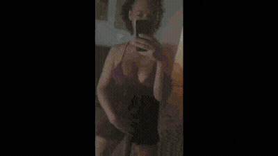 Trans Chick Takes A Selfie With Her Big Cock GIF